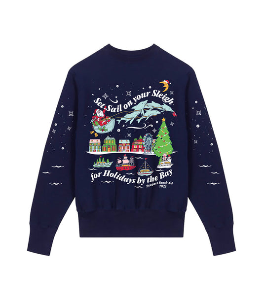 Unisex Sleigh by the Bay Ugly Christmas Sweater